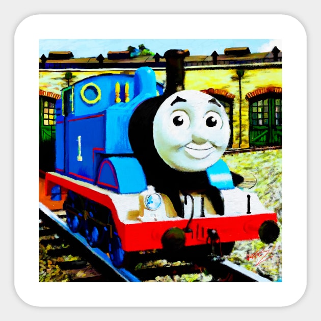 Thomas the Tank Engine Sticker by jsart2020